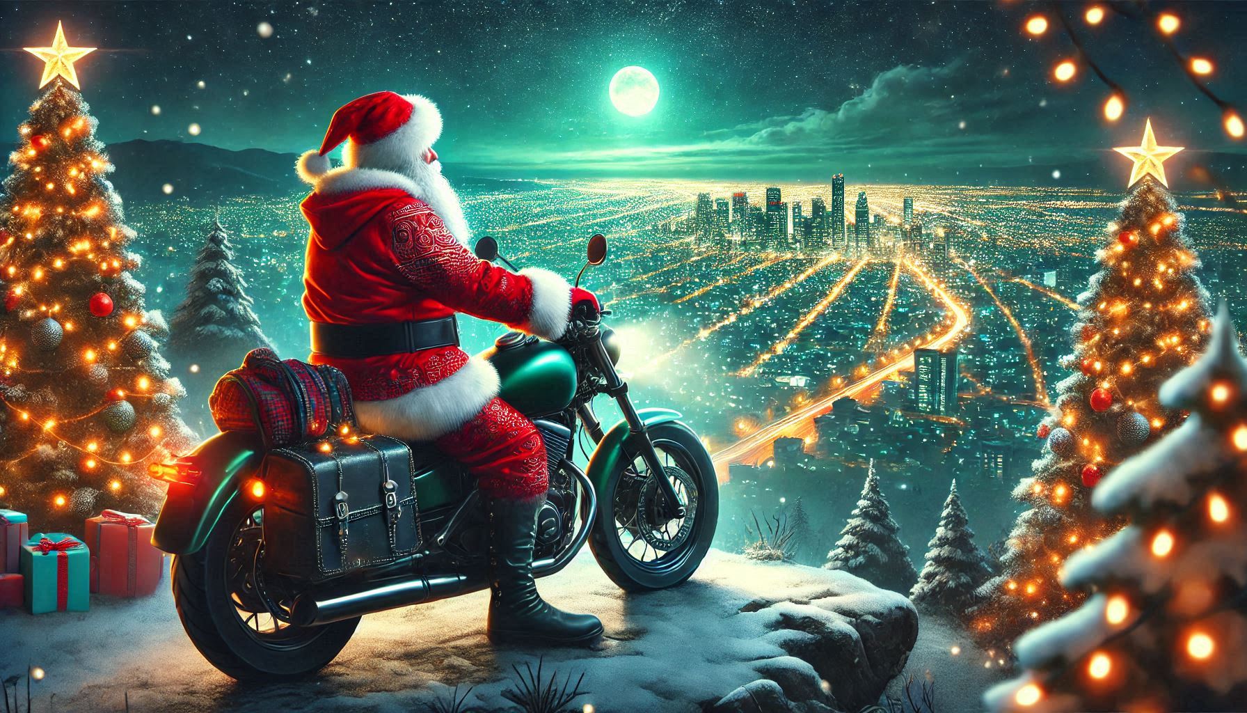 Babbo Natale in moto